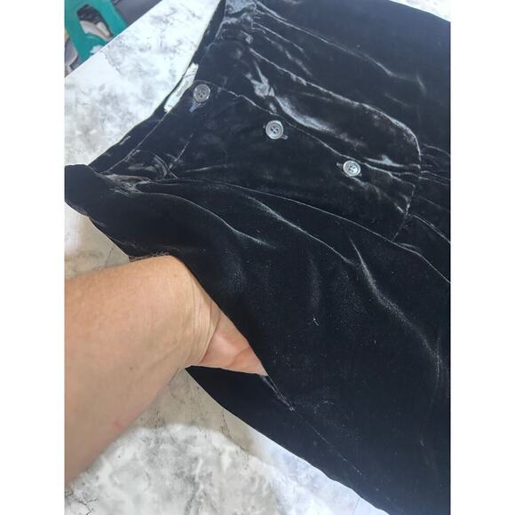 VTG Valentino Miss V Skirt 42 Velvety Black Straight Career Office Siren Modest - Picture 7 of 7